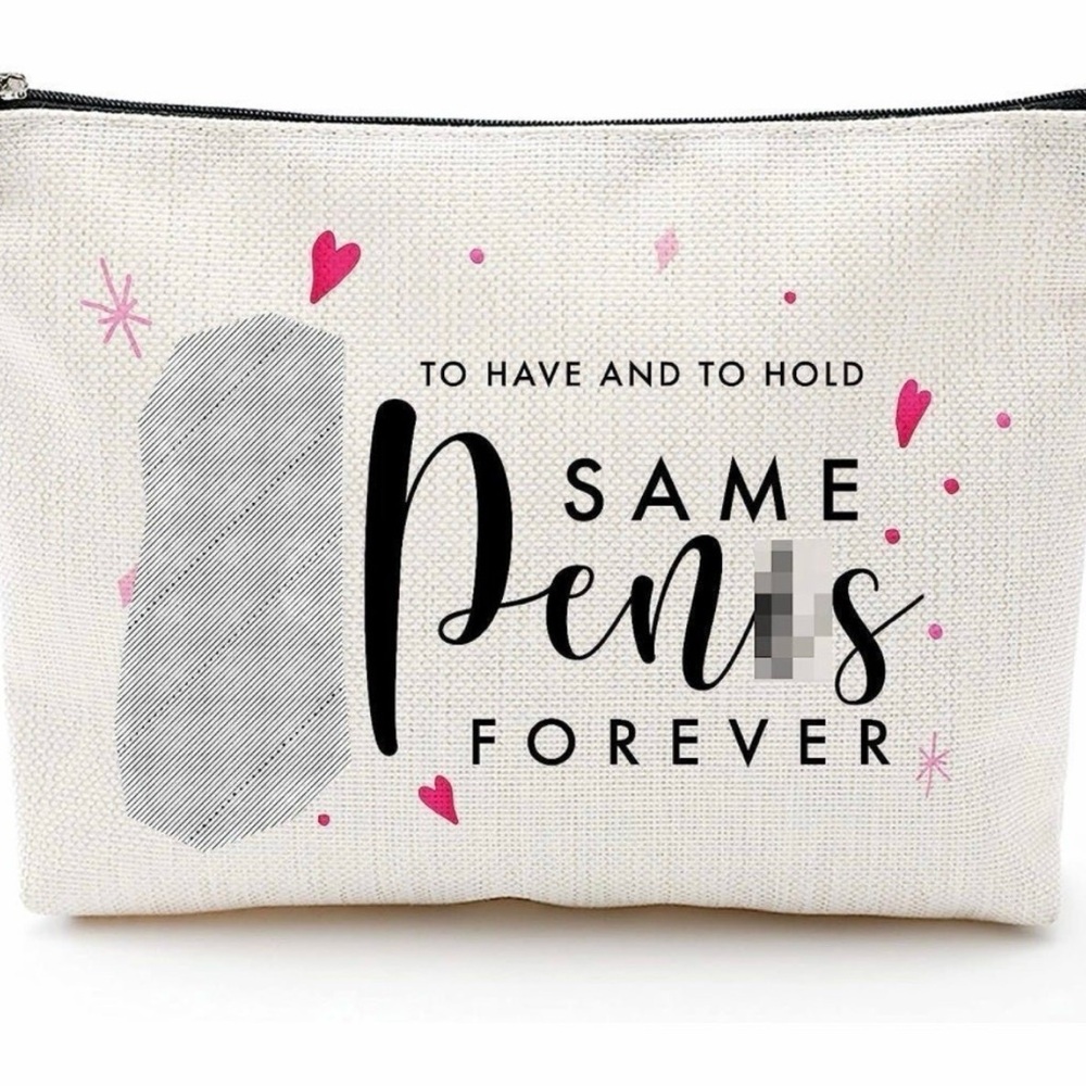 New Same Pen*s Novelty Humor Makeup bag